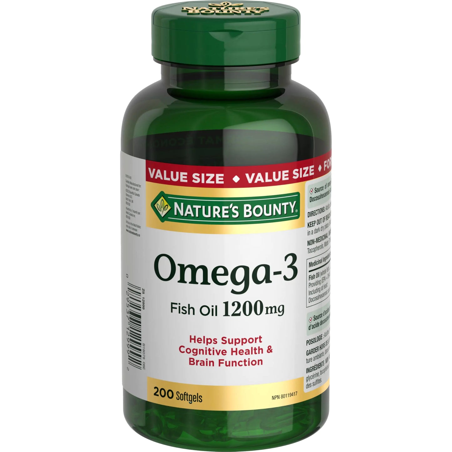 Nature’s Bounty Omega-3 1200mg (200 cápsulas