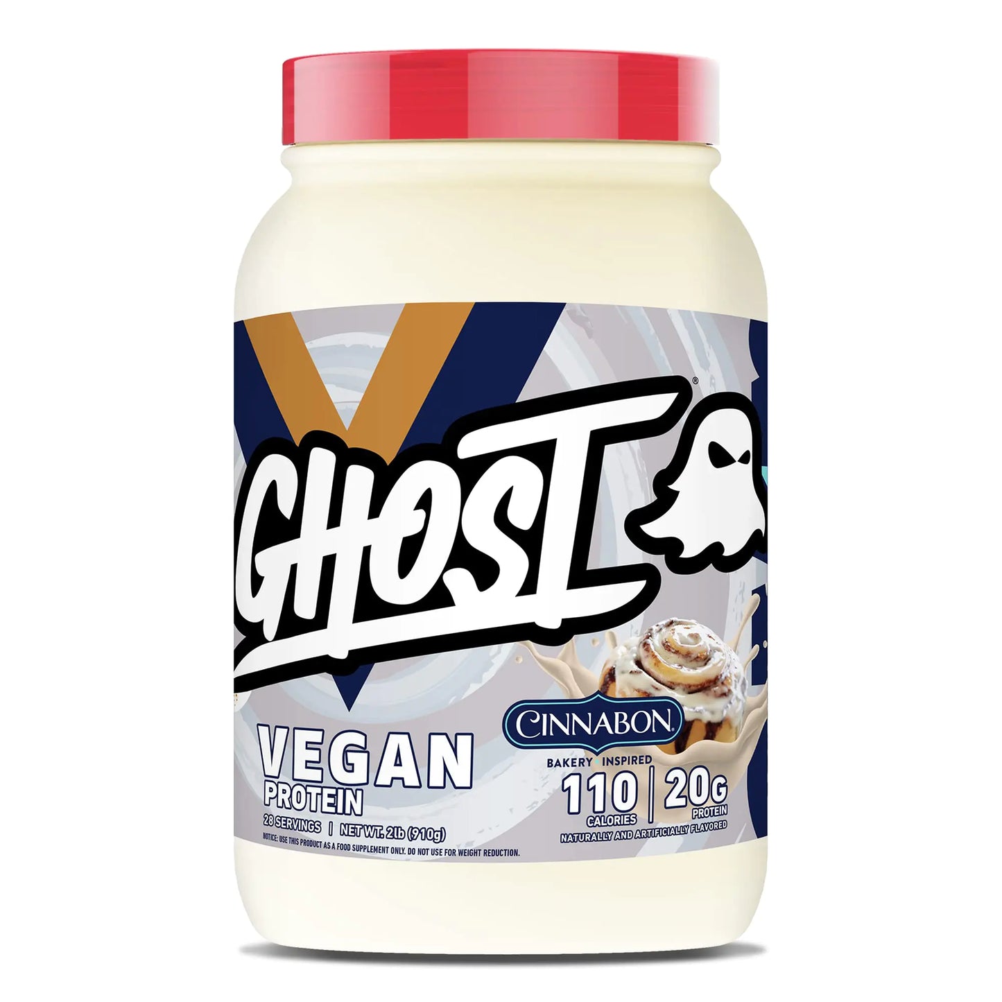 Proteína Vegana GHOST Cinnabon – 2lb / 20g por porción