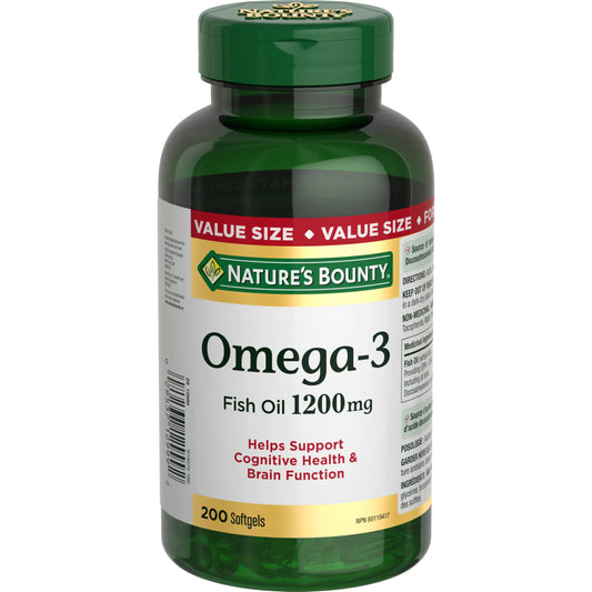 Nature’s Bounty Omega-3 1200mg (200 cápsulas