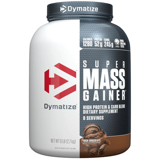 Dymatize Super Mass Gainer Chocolate – 6 lb / 1280 Calorías / 52 g Proteína