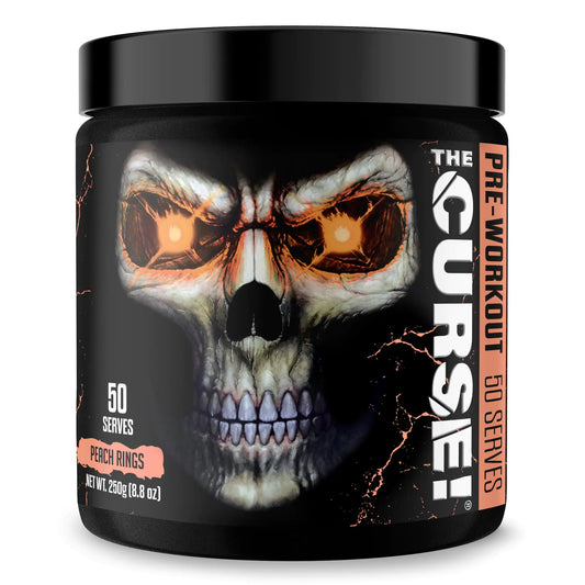JNX Sports The Curse! Pre-Workout Powder (Sabor Peach Rings, 50 porciones)